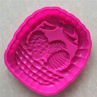 Longzang Large Easter eggs in the basket Silicone Mold for Cake Baking Pizza plate moon cake pan N2