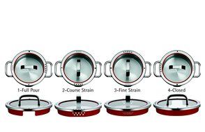 WMF Function 4 Low Casserole with Lid, 4-Quart N3