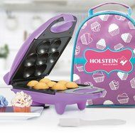 Holstein Housewares HM-09101P-BU Mini Cupcake Maker Kit - Purple N3