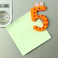 ASDOMO Cartoon Educational Toy Wooden Fridge Magnet For Baby Kid Gift Numbers 10 PCS N2