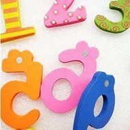 ASDOMO Cartoon Educational Toy Wooden Fridge Magnet For Baby Kid Gift Numbers 10 PCS N3
