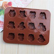 Cutoy Different Owl Design Silicone Cake Fondant Chocolete Jello Soap Candy Gum Paste Molds Clay Moulds DIY Decorating... N2