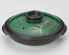 Kochi for 1-2 persons 6.5inch Donabe Japanese Hot pot Green Ceramic Made in Japan
