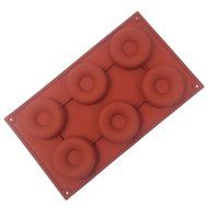 Funshowcase Donut Silicone Mold 6 Cavity 30x17x2cm
