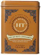Harney and Sons Decaf Hot Cinnamon , Decaf Flavored Black 20 Sachets per Tin 1.4oz N5