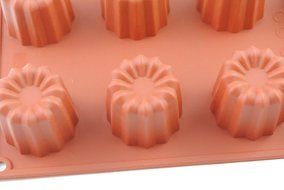 New Vermilion 8-Cavity Silicone Cake Chocolate Soap Mould Tool Candy Cookies Baking Mold Tray N6