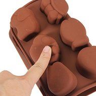 Animals Heart Shape Silicone Baking Mold Chocolate Fondant Cake Mould N3