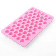Yunko Silicone Mini Heart Shape Ice Cube Candy Chocolate Baking Cake Mold, Pack of 2 N2