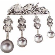 Measuring Spoons, Shells, Set of 4