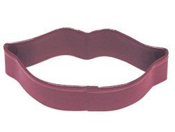 R&amp;M Lips 3.5&quot; Cookie Cutter Red With Brightly Colored, Durable, Baked-on Polyresin Finish