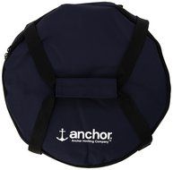 Anchor Hocking 3-Piece 2-Quart Sculpted Baking Dish with Slate Blue Plastic Lid and Blue Tote. N2