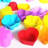 7cm Silicone Cake, Pie, Pudding, Chocolate Mold, Cupcake Mold, Baking Mould Bakeware 7 Colors
