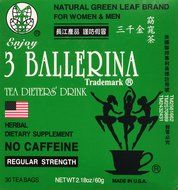 3 Pack of 3 Ballerina Dieters Tea for Men and Women (3 Boxes of 30 Tea Bags) N2