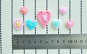 MathildaBaking Collection - Heart Gems Mold Decorations Silicone Mold Silicone Fondant Lace Molds Serie - Christmas... N2