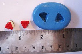 Cake Flexible Food Grade Silicone Push Mold for Polymer Clay, Resin,wax,miniature Food,sweets,plaster N4