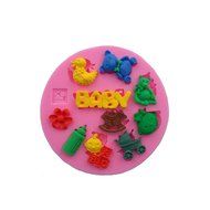 Wocuz WZ1217 Baby Shapes Silicone Mold Fondant Mold Cupcake Cake Top Decoration Tool Cake Side Decorating Mold