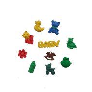 Wocuz WZ1217 Baby Shapes Silicone Mold Fondant Mold Cupcake Cake Top Decoration Tool Cake Side Decorating Mold N2