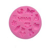 Wocuz WZ1217 Baby Shapes Silicone Mold Fondant Mold Cupcake Cake Top Decoration Tool Cake Side Decorating Mold N3