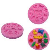 Wocuz WZ1217 Baby Shapes Silicone Mold Fondant Mold Cupcake Cake Top Decoration Tool Cake Side Decorating Mold N4