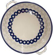New Polish Pottery 2 QT COVERED BAKER Boleslawiec CA Pattern 377o Euro Stoneware N2