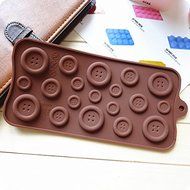 Silicone Gel Mold Mould Baking Tray Button Shape Cake Decoration Mould N3