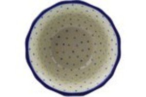 Polmedia Polish Pottery 4-inch Stoneware Fluted Bowl H5743E Hand Painted from Ceramika Artystyczna in Boleslawiec... N2