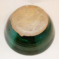 Aunt Chris&#039; Pottery - Hand Made Clay - Individual Apple - Baking and Serving Dish - With Molden-In - Fast Baking... N8