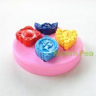 Mom&amp;pea 0600 Angel Shaped Silicone Mould for Fondant Cake Sugar Paste Cake Decoration 3d Cake Toppers Mold 7.6... N2