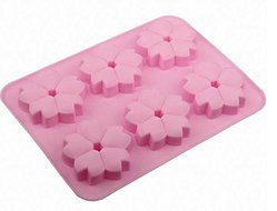 Cherry Blossom Silicone Ice Tray Cake Mold Dessert Mold Chocolate Fondant Jelly Mold Muffin Cup Cake Baking Tools