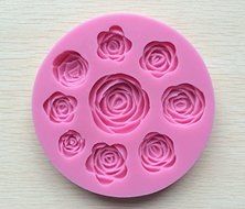 3D Silicone Rose Shape Cake Mold Chocolate Jelly Mold