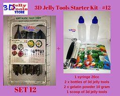 3D Jelly Tools Starter Kit - Type 12 - 3D Gelatin Art Tools - 10 pcs/set