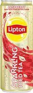 Lipton Sparkling Iced Tea, Raspberry flavor, 12oz Sleek Cans, (Pack of 12)