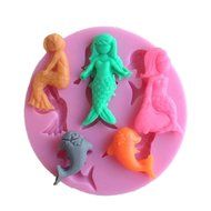 New Pretty Mermaid Shaped 3d Silicone Cake Fondant Mold, Cake Decoration Tools, Soap, Candle Moulds
