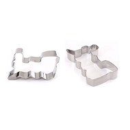 Stainless Steel Train Shape Cookie Cutter Cake Baking Mold