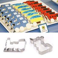 Stainless Steel Train Shape Cookie Cutter Cake Baking Mold N3