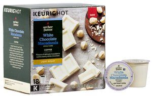 Archer Farms K-Cup White Chocolate Macadamia Coffee Light Roast 18 Count (1 Box)
