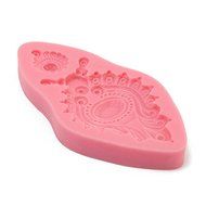 &quot;Silicone Jewelry Fondant Cake Mold Pendant Brooch Soap Chocolate Mould shopping N4