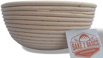Banneton Bread Proofing Basket - (Brotform) - Bake Beautiful Artisan Bread In This 9 Inch Rattan Basket N3