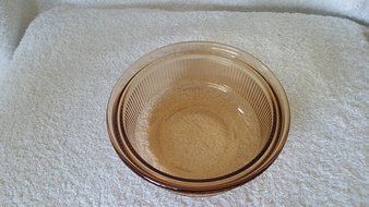 Vintage Corning Ware Visions Amber One Pint Casserole No Lid N2