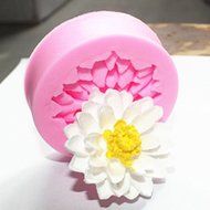 Silicone Molds DIY 3d Lotus Pattern Cupcake Cake Mould Kitchen Baking Tools Soap Cake Decorating Baking Supplies...