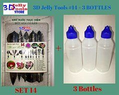 3D Jelly Cake Tools - Type 14 and 3 Bottle 3D Jelly Tools not include needle