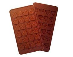 24 Holes Thin Silicone Cake Mold Heart-Shape Chocolate Mould Diy Bakeware Cake Baking Tools