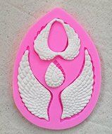 Design 485 The Angel&#039;s Wings Silicone Mold,Sugar Mold,Chocolate Mold, Cake Decoration Tool, Food Grade Material
