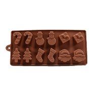 GBaoY 6 Shapes Christmas Chocolate Cake Jelly Ice Silicone Fondant Mold Mould Baking