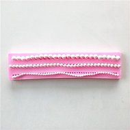 Wocuz W0247 17cm Long Pearl Candy Making Silicone Mold Cake Decoration Mould Fondant Chocolate Small Pastry Tool