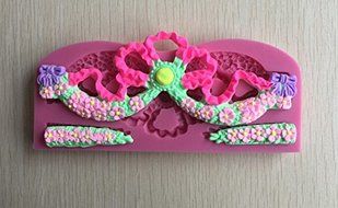 HSE Beautiful Flower Shape 3D Silicone Cake Fondant Mould Tools Cookware Dining Bar Non-Stick Cake Decorating...