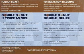 Double Donut Italian Roast Coffee, in Recyclable Single Serve Cups for Keurig K-Cup Brewers, 24 Count N5