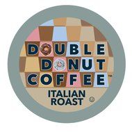 Double Donut Italian Roast Coffee, in Recyclable Single Serve Cups for Keurig K-Cup Brewers, 24 Count N7