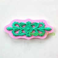 Mom&amp;pea 0593 Silicone Mould for Fondant Cake Sugar Paste Cake Decoration 3d Cake Toppers Mold 13.6*5.9*0.7cm 42g