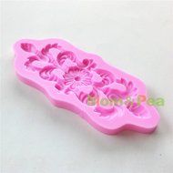 Mom&amp;pea 0593 Silicone Mould for Fondant Cake Sugar Paste Cake Decoration 3d Cake Toppers Mold 13.6*5.9*0.7cm 42g N4